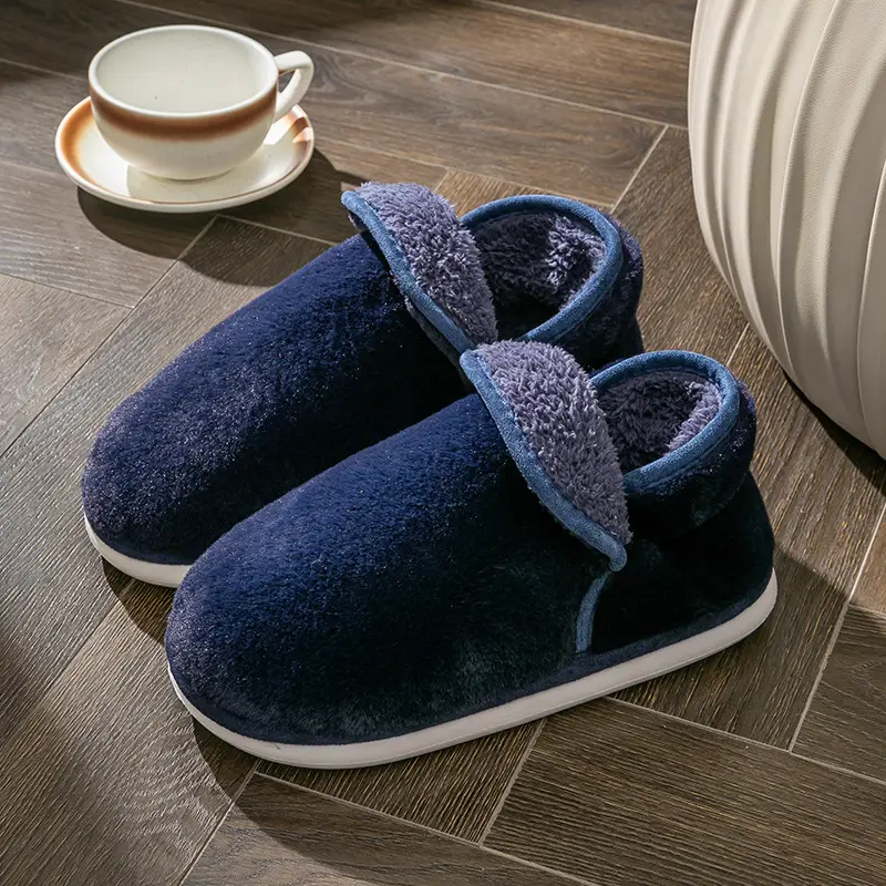 Cotton Slippers Feeling Women's Winter Wholesale Indoor Home Non-slip Thickened Warm Slippers Household Men's Autumn and Winter - Image 5