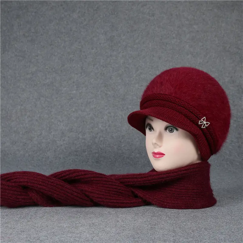 Fleece Lined Faux Fur Hat with Bow for Women — feature 12