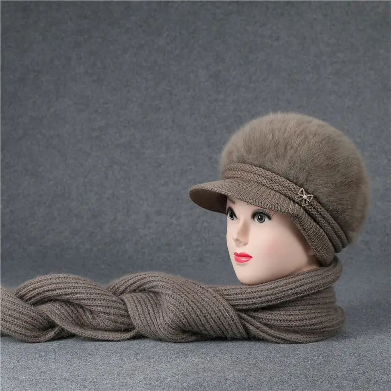 Fleece Lined Faux Fur Hat with Bow for Women — feature 15