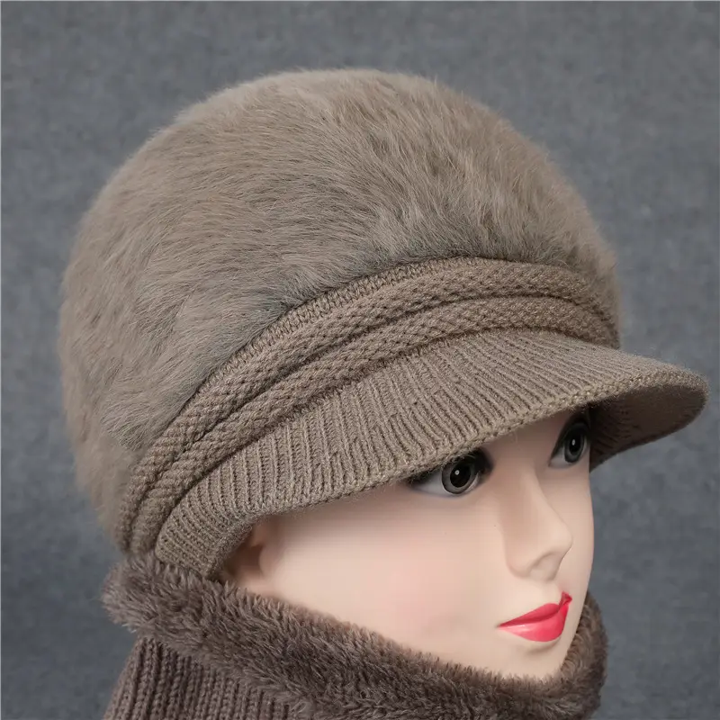 Fleece Lined Faux Fur Hat with Bow for Women — feature 4