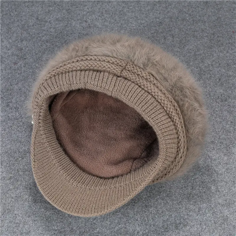 Fleece Lined Faux Fur Hat with Bow for Women — feature 5