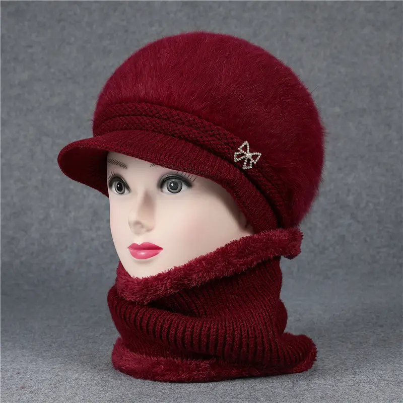 Fleece Lined Faux Fur Hat with Bow for Women — feature 6