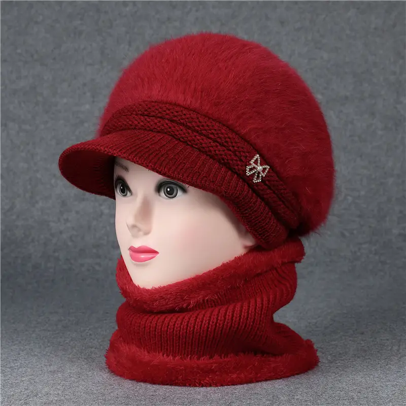 Fleece Lined Faux Fur Hat with Bow for Women - Image 5