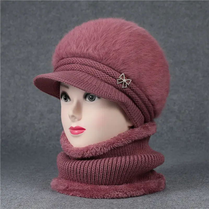 Fleece Lined Faux Fur Hat with Bow for Women - Image 6