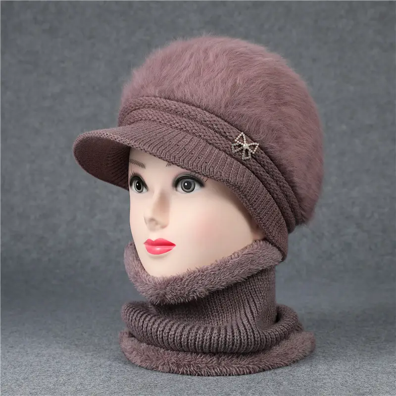 Fleece Lined Faux Fur Hat with Bow for Women - Image 7
