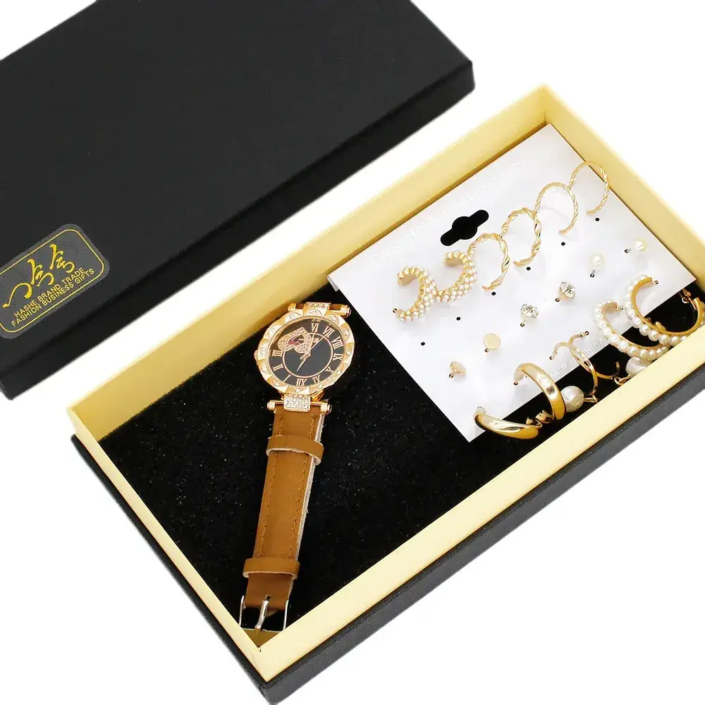 Women's Earring Set with Wrist Watches for Couples - Image 7