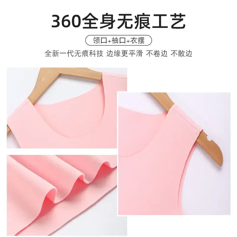 Girls Pink Sleeveless Thermal Vest Double Sided Fleece - Image 9