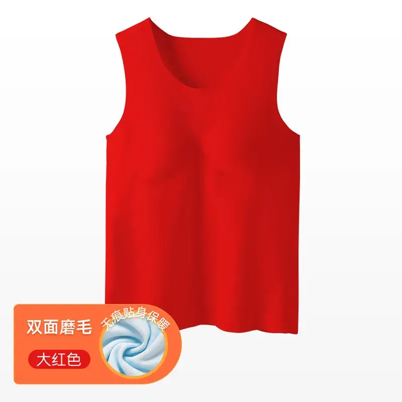 Girls Pink Sleeveless Thermal Vest Double Sided Fleece - Image 2