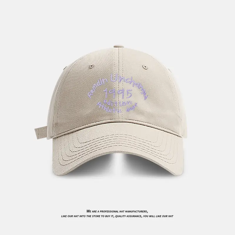 Korean-style Letter Embroidered Baseball Cap for Women - Image 9