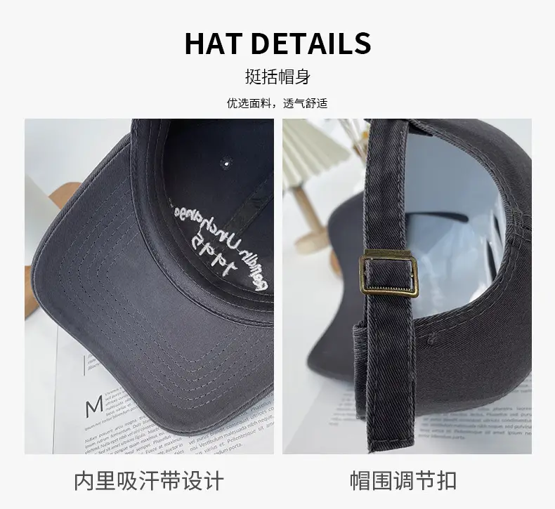 Korean-style Letter Embroidered Baseball Cap for Women — feature 14