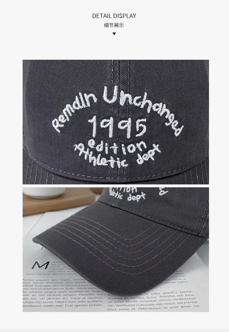 Korean-style Letter Embroidered Baseball Cap for Women — feature 15