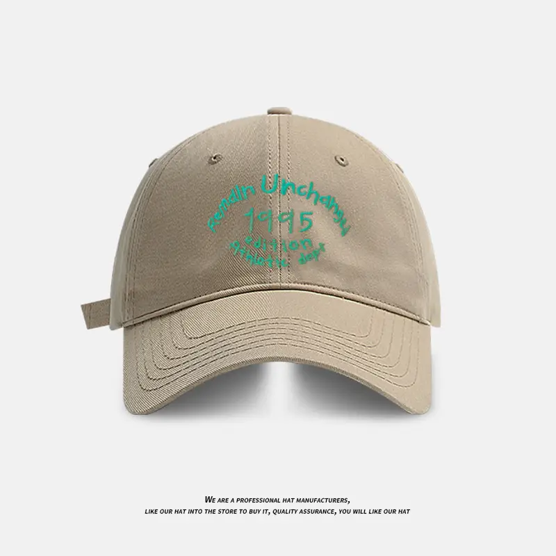 Korean-style Letter Embroidered Baseball Cap for Women - Image 3