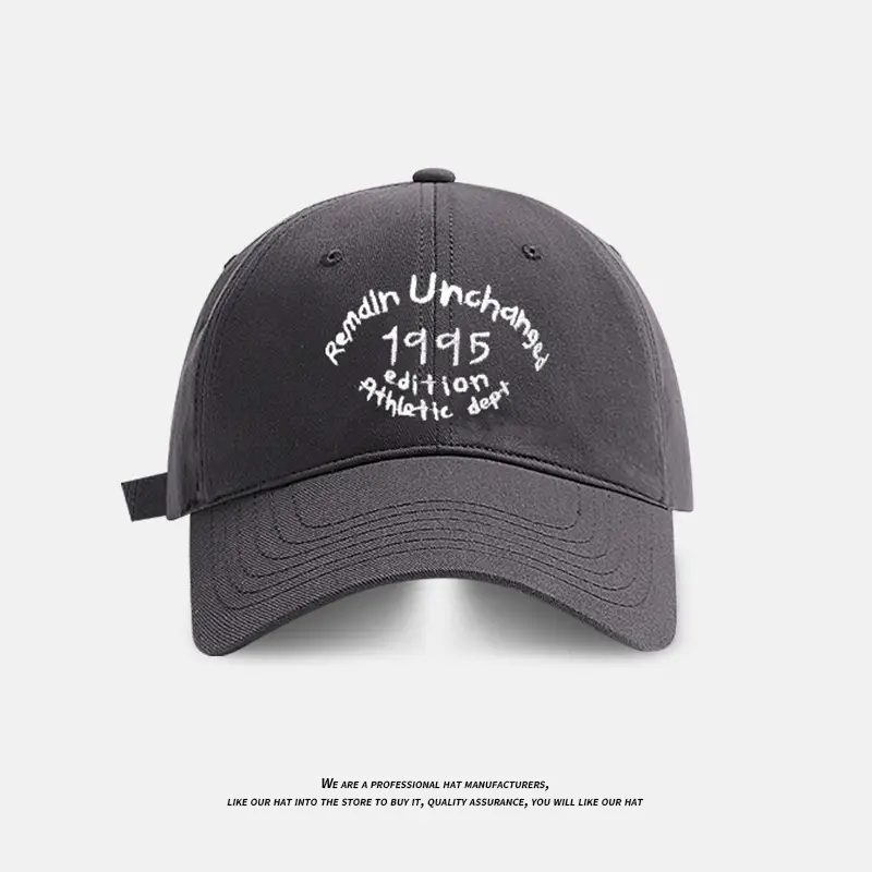 Korean-style Letter Embroidered Baseball Cap for Women - Image 5