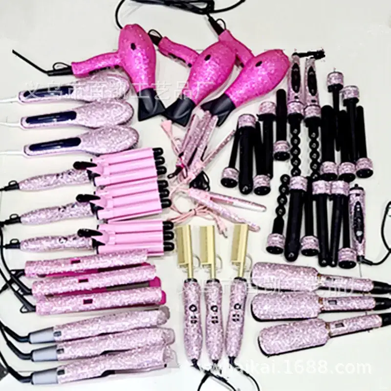 Diamond Embedded Hair Dryer Combs for Straightening & Curling — feature 13