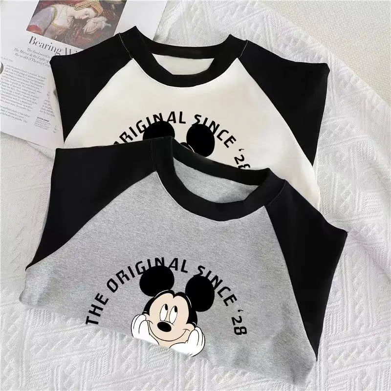 Mickey Long Sleeve Raglan T-Shirt Boys Cotton Casual - Image 4