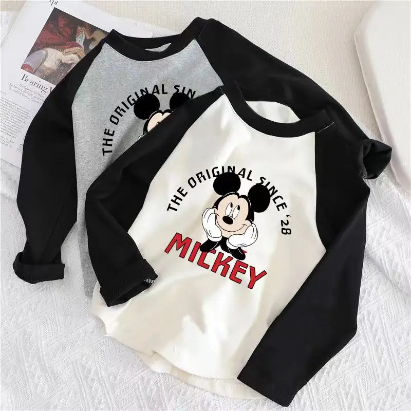 Mickey Long Sleeve Raglan T-Shirt Boys Cotton Casual - Image 5