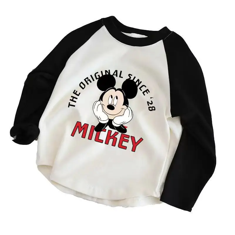Mickey Long Sleeve Raglan T-Shirt Boys Cotton Casual — feature 10
