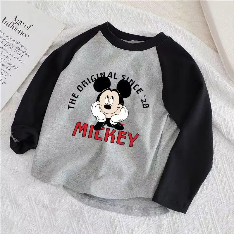 Mickey Long Sleeve Raglan T-Shirt Boys Cotton Casual - Image 2