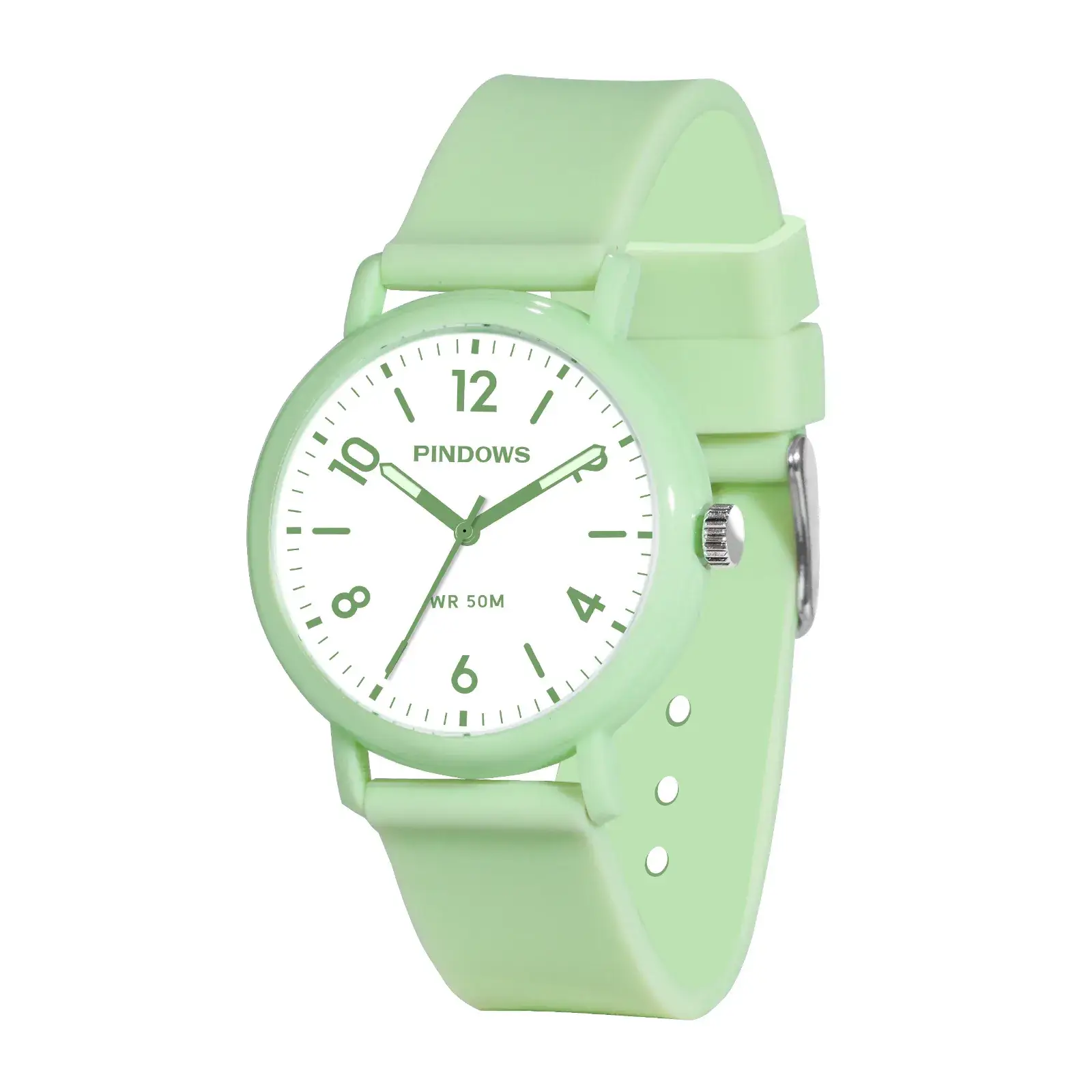 Trendy Red Blue White Quartz Watch for Boys Girls - Image 2
