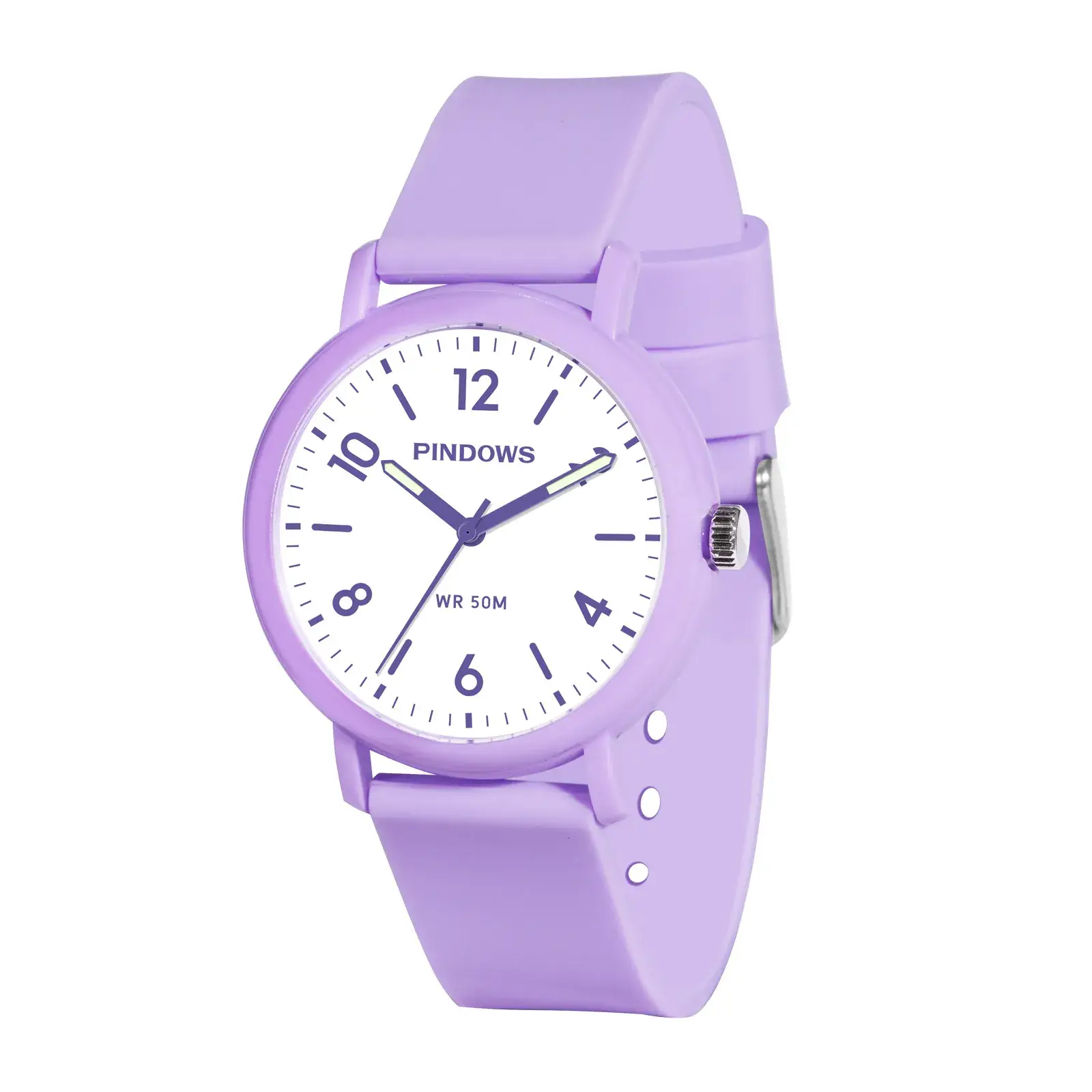 Trendy Red Blue White Quartz Watch for Boys Girls - Image 3