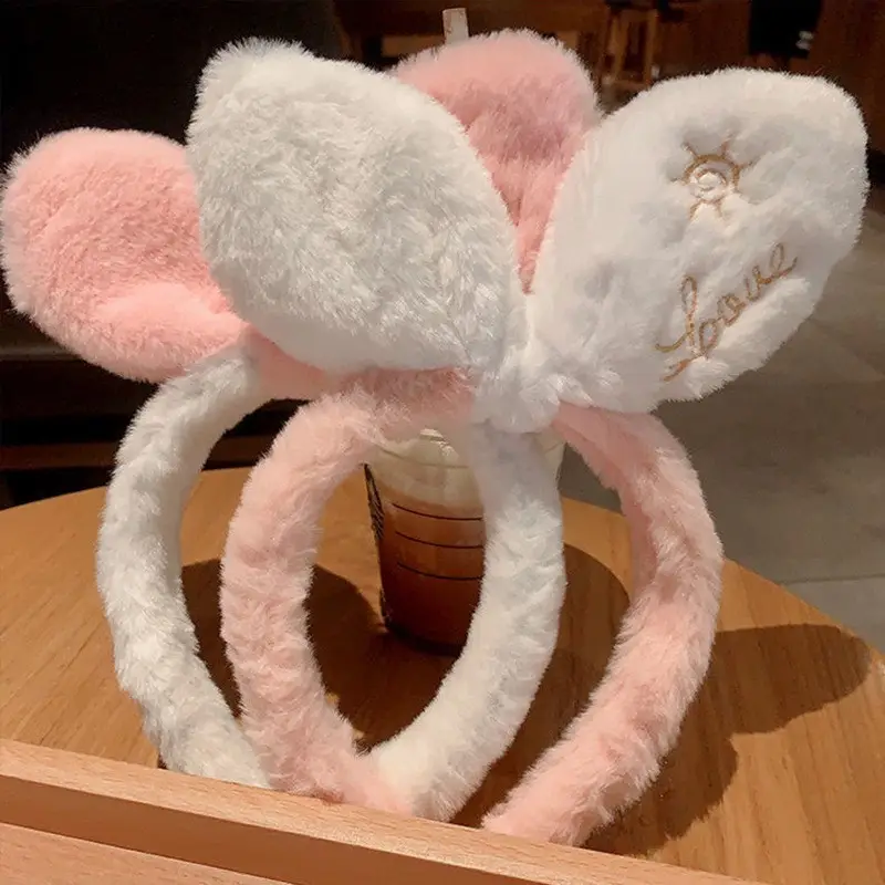 Plush Rabbit Ears Headband for Girls — feature 2
