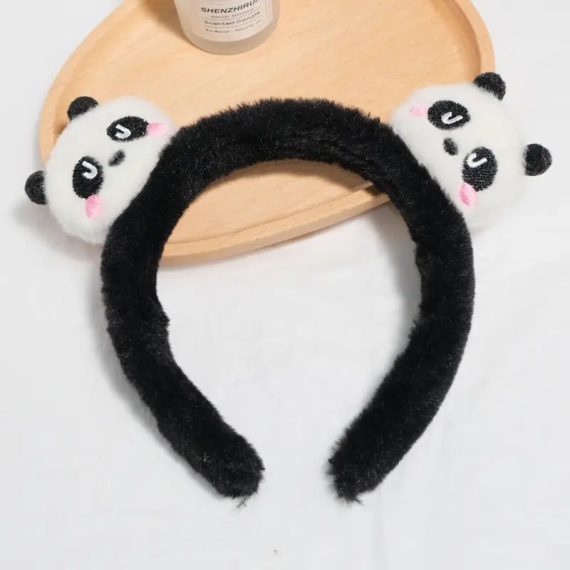 Plush Rabbit Ears Headband for Girls - Image 10