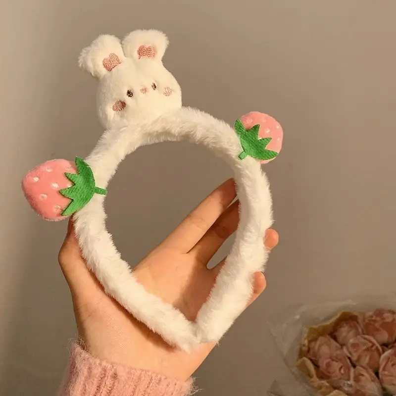 Plush Rabbit Ears Headband for Girls - Image 12