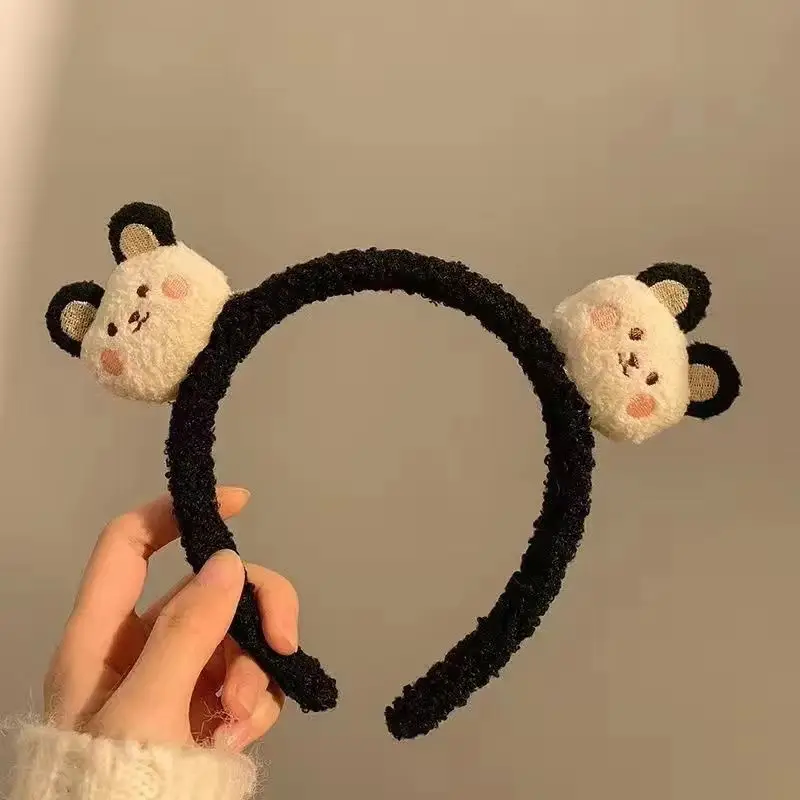 Plush Rabbit Ears Headband for Girls - Image 32