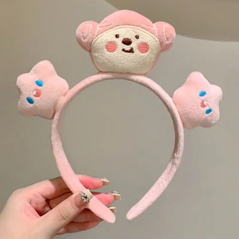 Plush Rabbit Ears Headband for Girls - Image 49