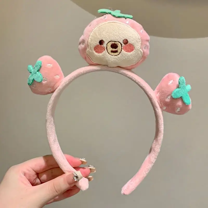 Plush Rabbit Ears Headband for Girls - Image 51