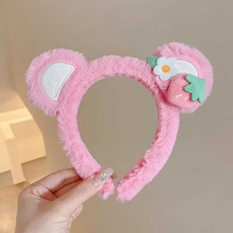Plush Rabbit Ears Headband for Girls - Image 6