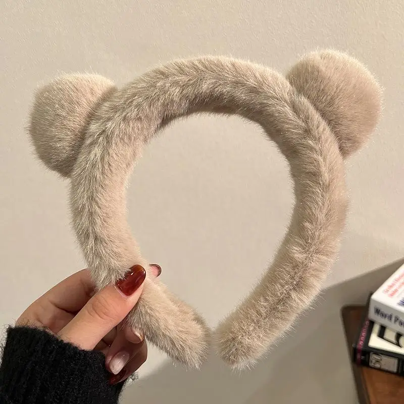 Plush Rabbit Ears Headband for Girls - Image 74