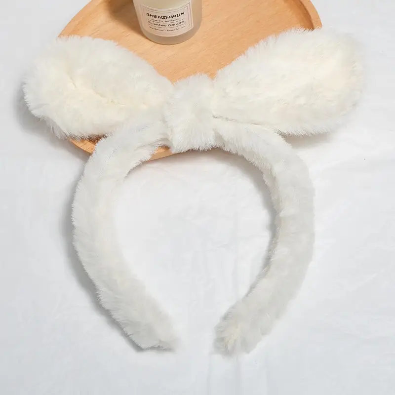 Plush Rabbit Ears Headband for Girls - Image 77