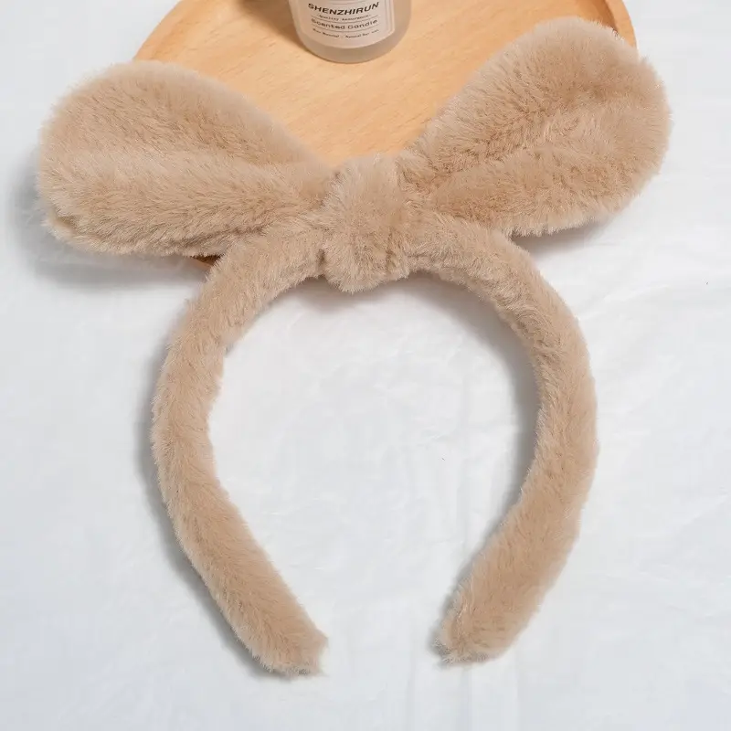 Plush Rabbit Ears Headband for Girls - Image 78