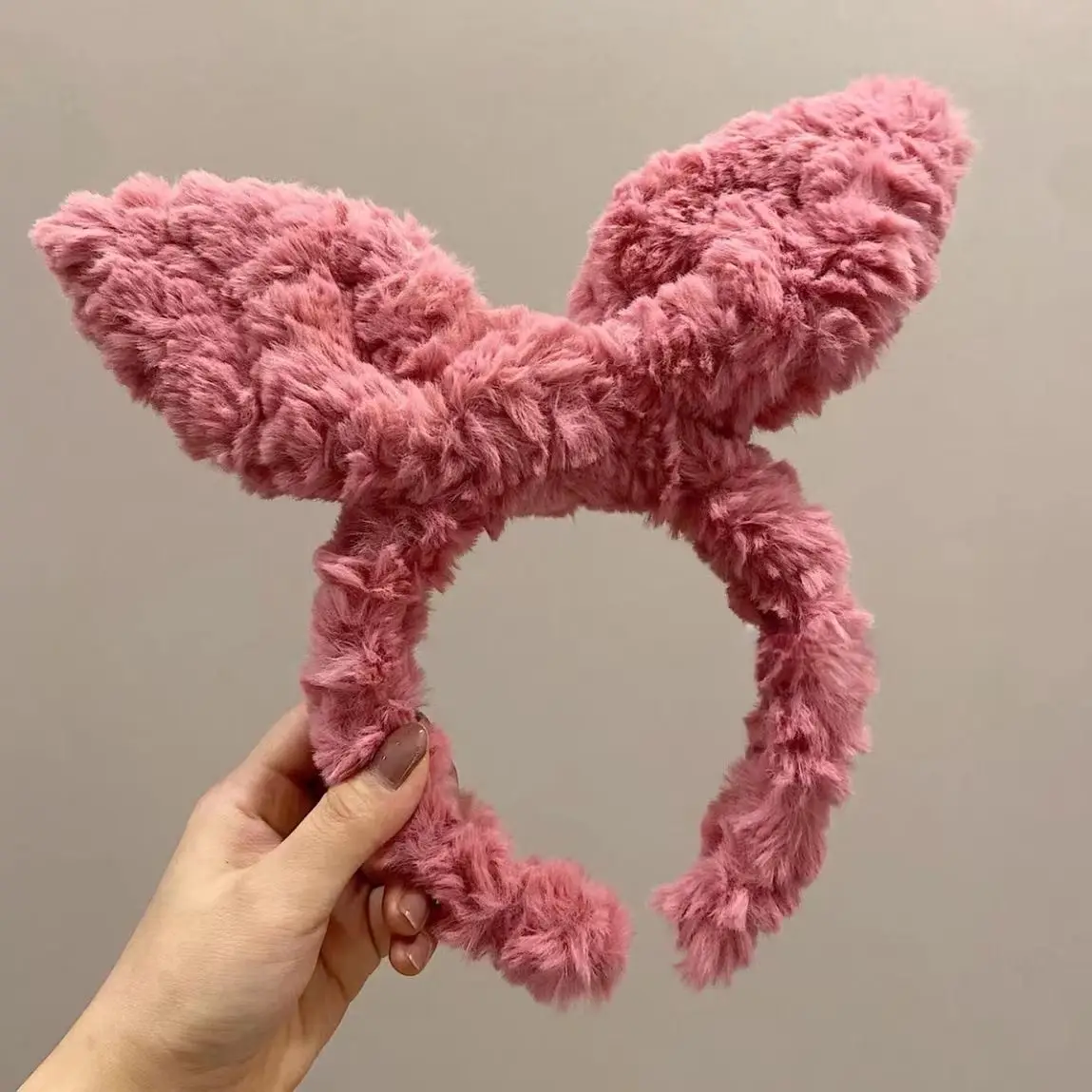 Plush Rabbit Ears Headband for Girls - Image 86