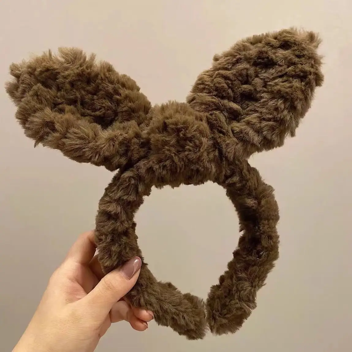 Plush Rabbit Ears Headband for Girls - Image 87