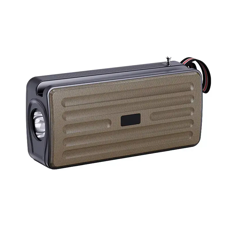 Solar Powered Wireless Bluetooth Speaker with Flashlight & Card Player