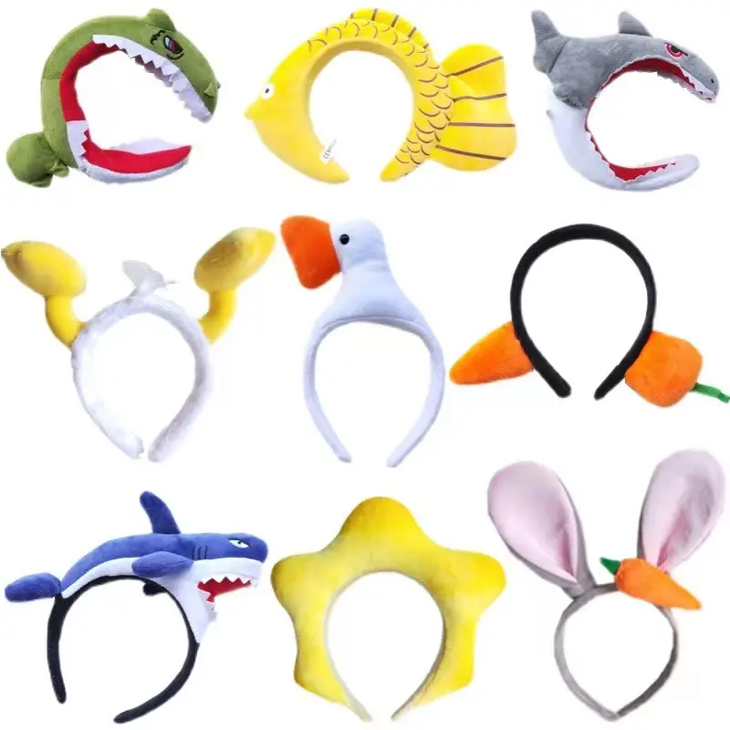 Red Cartoon Crab Headband for Kids Girls - Image 30