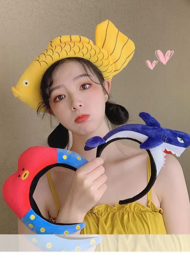 Red Cartoon Crab Headband for Kids Girls — feature 1