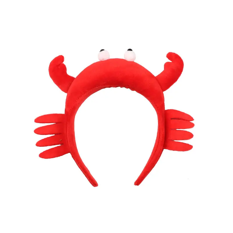 Red Cartoon Crab Headband for Kids Girls - Image 9