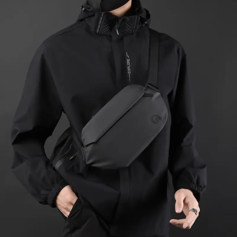 Magnetic Buckle Crossbody Bag Green Motorcycle Cycling