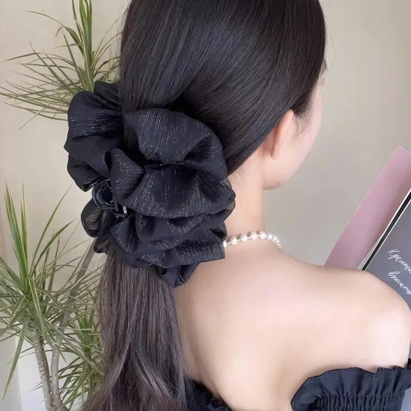 Black Cloud Bubble Hair Clip for Women - Image 8