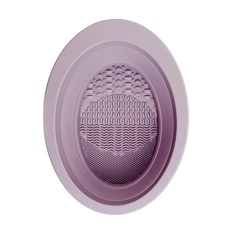 Folding Silicone Beauty Brush Cleaner Powder Puff - Image 7