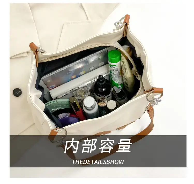 Women's Black Hooto Letter Tote Bag Shoulder Bag — feature 6