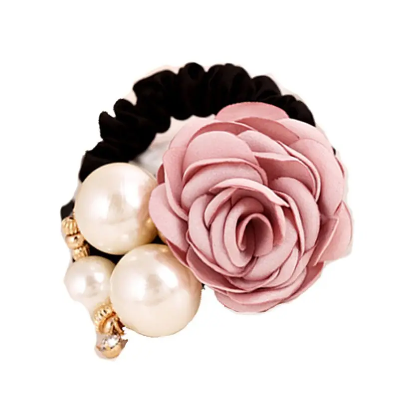 Korean Style Rose Pearl Hairband Set - Image 11