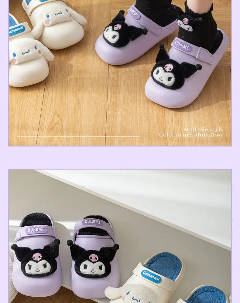 2025 New Sanrio Co-Branded Waterproof Cotton Slippers Women's Autumn and Winter Indoor Home Non-Slip Warm Cotton Slippers Women's Winter — feature 18