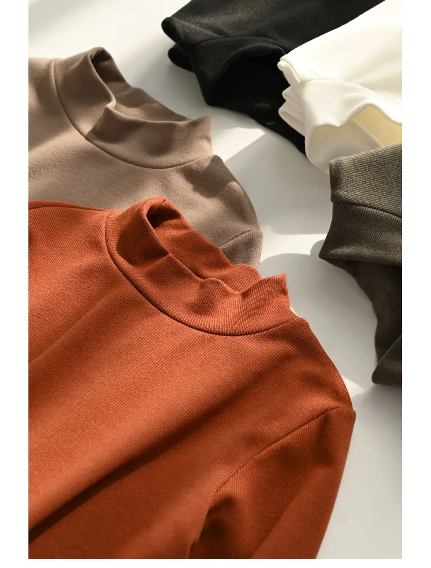 300g Warm T-Shirt for Boys Girls Autumn Winter Half Turtleneck — feature 14