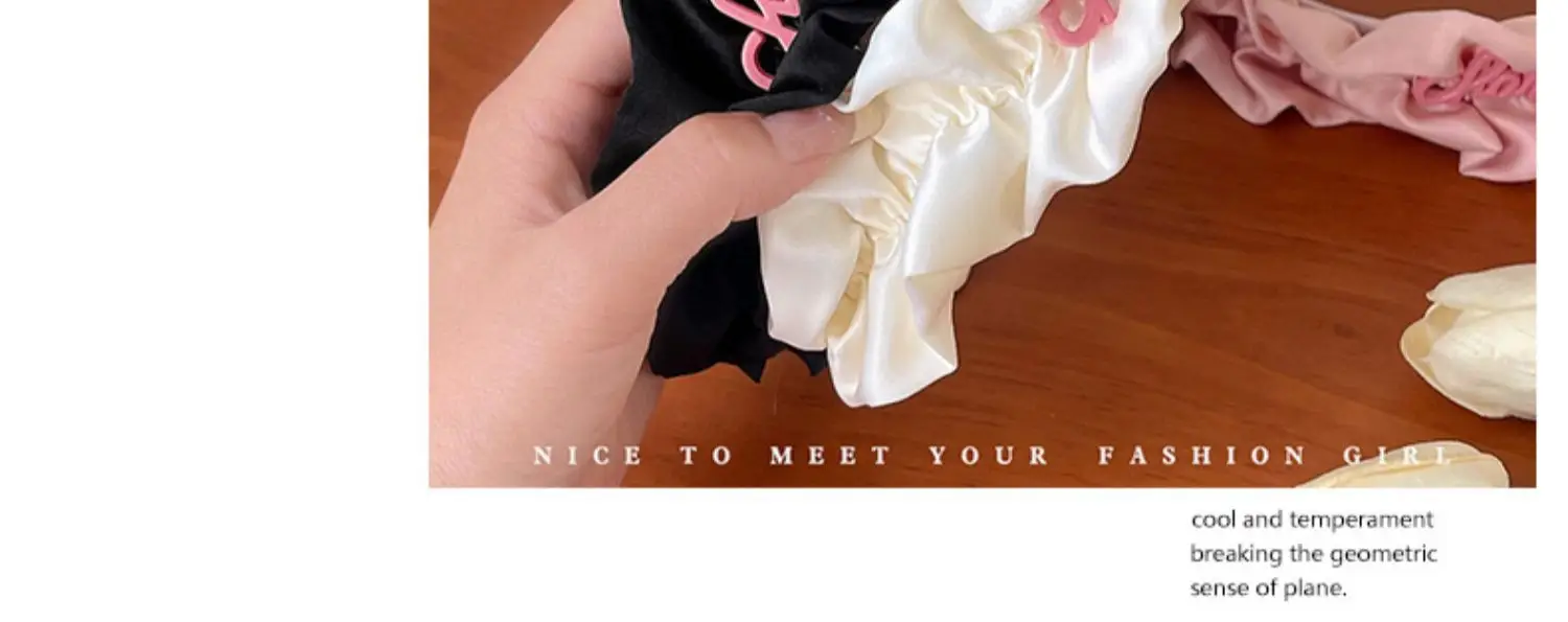 Cream High-Rise Skull Top Headband with Pink Embroidery — feature 1