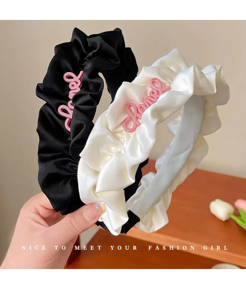Cream High-Rise Skull Top Headband with Pink Embroidery — feature 6