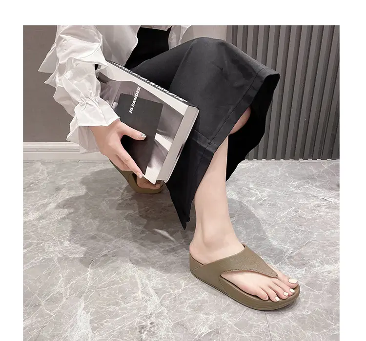 Women Pink Wedge Slippers 2023 Summer Waterproof — feature 17